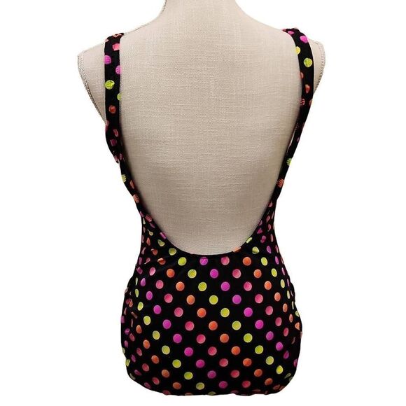 Summer Beach Women's Neon Colorful Scoop Neck Swimsuit Bathing Suit Size 17/18 - Picture 2 of 14